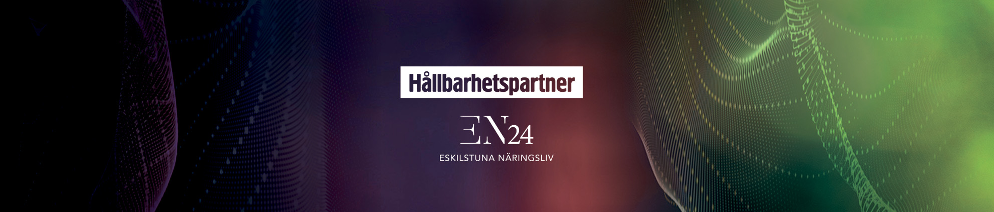 En flerfärgad bild med en logotyp för EN24.