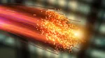 Fiber med lysande ändar.