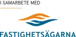 Logotyp för Fastghetsägarna med texten I samarbete med