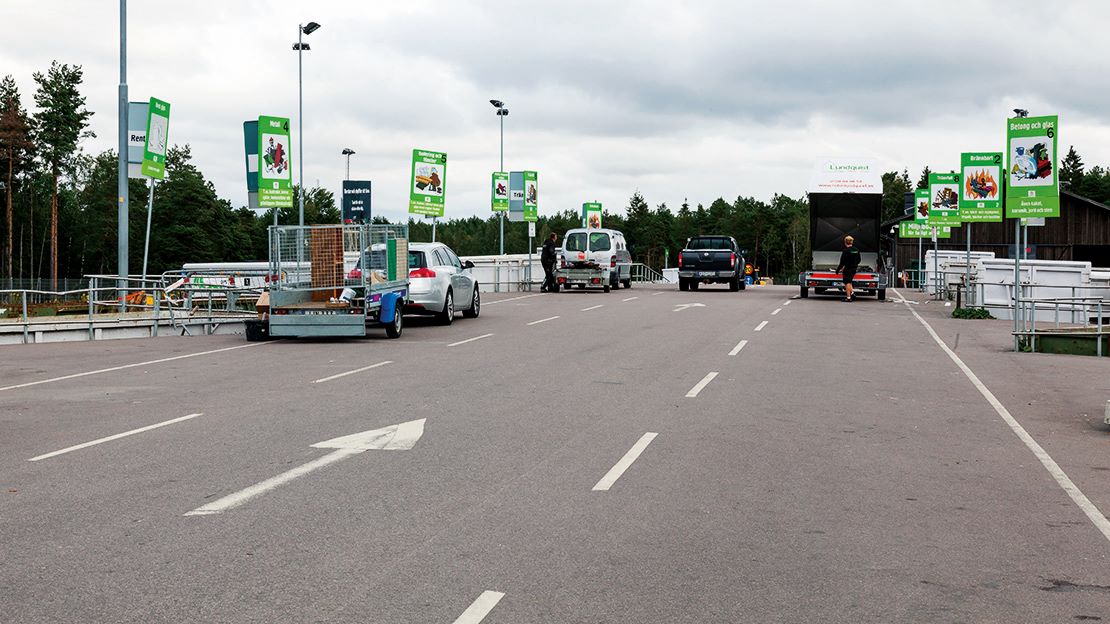Rampen Lilla Nyby återvinningscentral