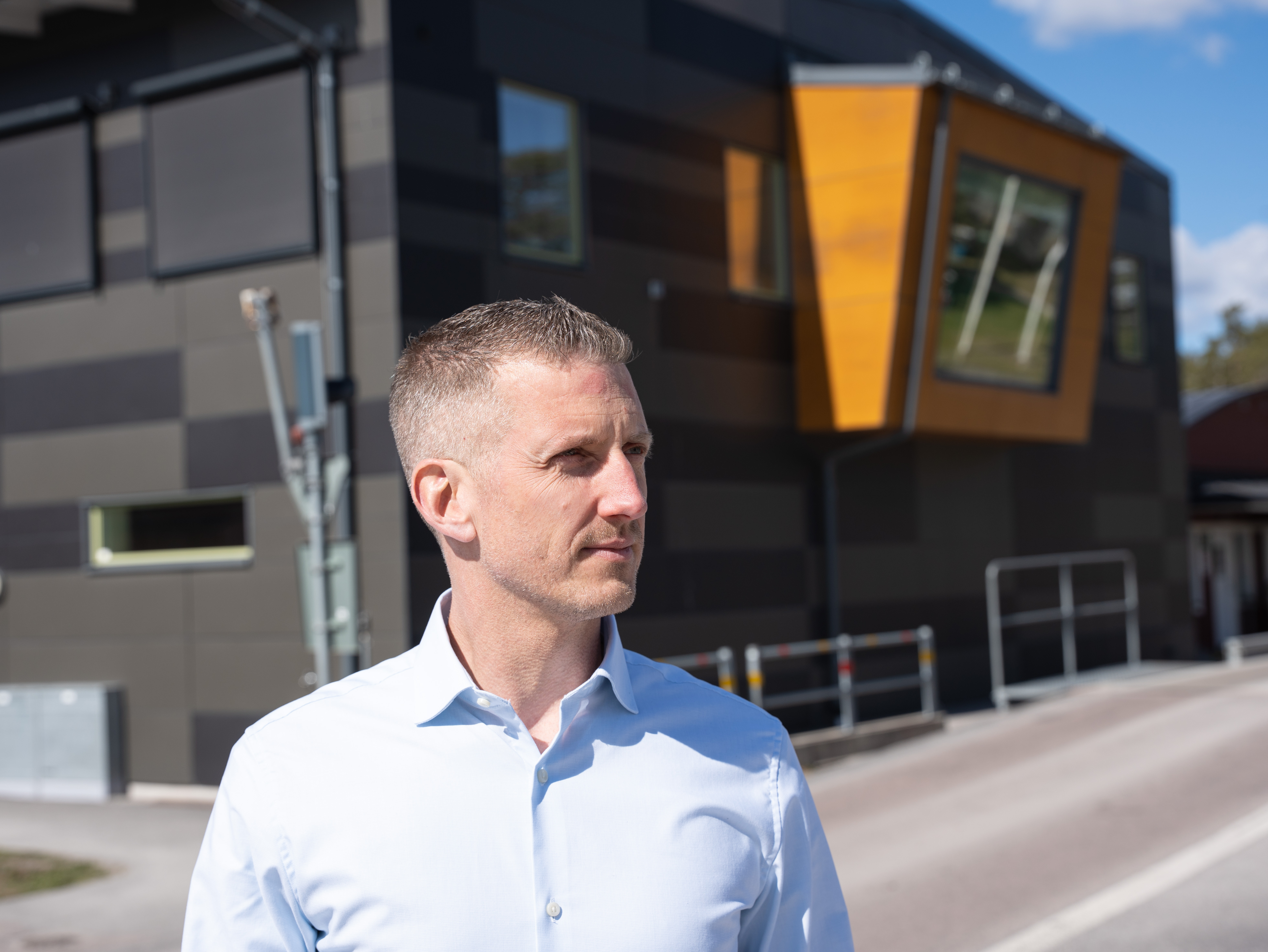 Kent Briby på Återvinningsanläggningen Lilla Nyby 