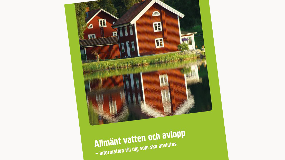 Framsida av broschyr om Allmänt vatten och avlopp.   