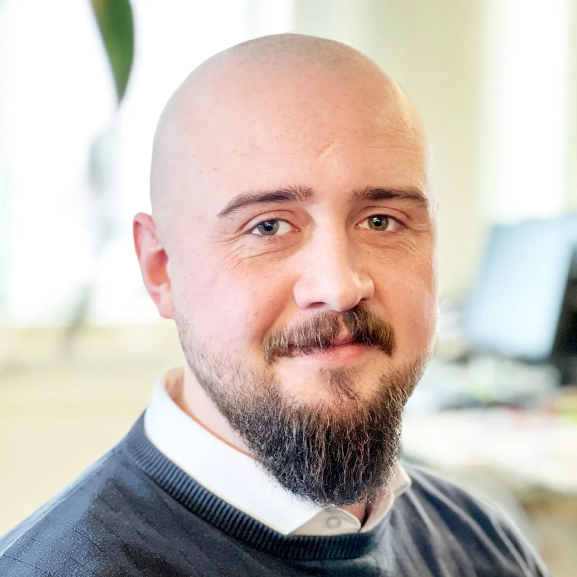 Porträtt av Oskar Morén, utesäljare